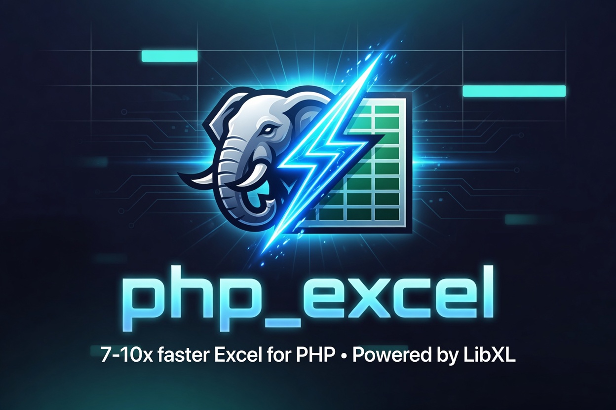 php_excel: 7-10× faster Excel I/O for PHP